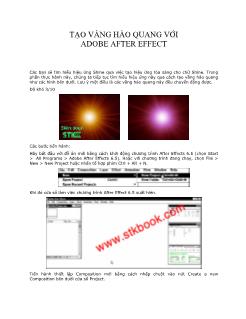 Tạo vầng hào quang với Adobe After Effect (Phần 1)