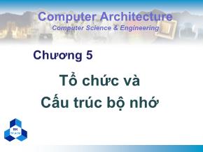 Bài giảng Kiến trúc máy tính - Chương 5: Tổ chức và cấu trúc bộ nhớ - Nguyễn Thanh Sơn