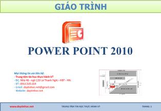 Bài giảng PowerPoint 2010