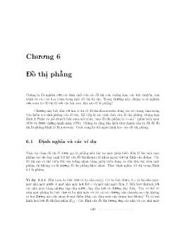 Giáo trình Đồ thị và các thuật toán - Chương 6: Đồ thị phẳng