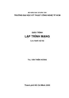 Giáo trình Lập trình mạng