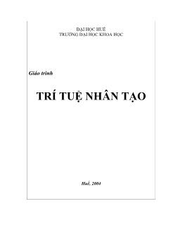 Giáo trình Trí tuệ nhân tạo (Phần 1)