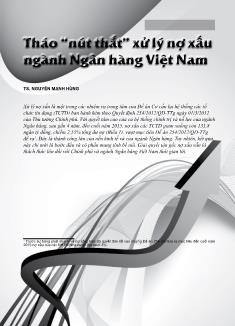 Tháo “nút thắt” xử lý nợ xấu ngành ngân hàng Việt Nam