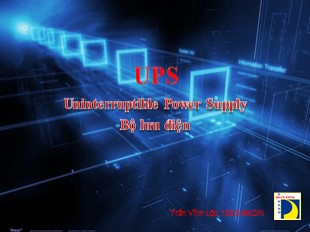Bài giảng Uninterruptible power supply - Bộ lưu điện