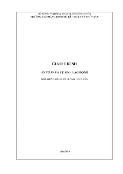 Giáo trình An toàn và vệ sinh lao động