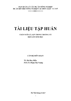 Tài liệu tập huấn Chăn nuôi gà, lợn trong chuồng có đệm lót sinh học