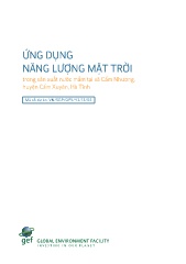 Ứng dụng năng lượng mặt trời trong sản xuất nước mắm tại xã Cẩm Nhượng, huyện Cẩm Xuyên, Hà Tĩnh